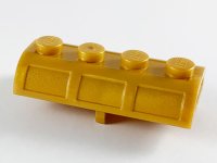 LEGO onderdeel Container, Treasure Chest Lid Curved with Thick Hinge 4739a