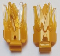 LEGO part Energy Burst with Wide Clip and Marbled Trans-Clear Pattern 66960pb01