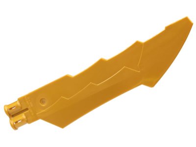 LEGO part Propeller 1 Blade 14L with 2 Axle Holes and Jagged Edges (Sword Blade) (79895)