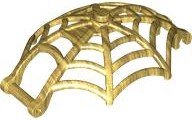 LEGO part Minifigure, Weapon Spider Web, Large Hemisphere Shape with Bar Handle and Clips 80487
