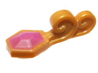 LEGO part Minifigure, Turban Pin with Magenta Jewel Pattern (98379pb01)