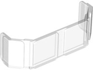 LEGO part Glass for Train Front 2 x 6 x 2 (17457)