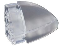 LEGO onderdeel Technic, Gebogen Paneel 5 x 3 x 2 Hoek Kwart Ellips, Links 2438