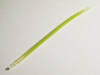 LEGO part Hose, Flexible Ribbed with 8mm Ends 19L / 15.2cm with Molded Lime Center Pattern 57539pb02