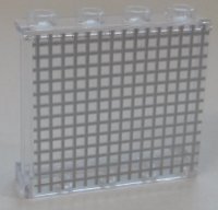 LEGO part Panel 1 x 4 x 3 with Side Supports - Hollow Studs with Mesh Grille Pattern (Sticker) - Set 42100 60581pb170