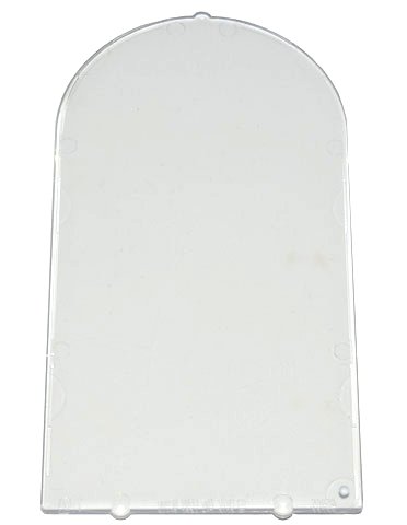 LEGO onderdeel Glass for Door Frame 1 x 6 x 7 Arched with Notches and Rounded Pillars (65066)