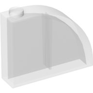 LEGO onderdeel Slope, Curved 4 x 1 x 2 2/3 with Stud 65734