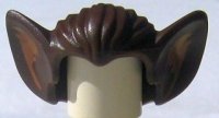 LEGO part Minifigure, Hair Bat Ears with Medium Nougat Inner Ear Pattern 10301pb01