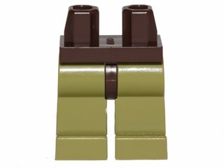 LEGO part Hips and Olive Green Legs (970c155)