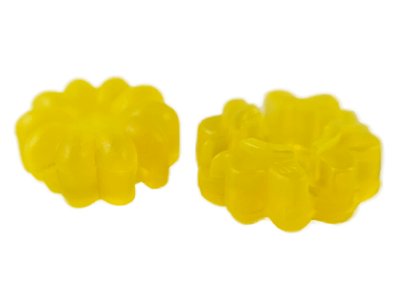 LEGO part Clikits, Icon Flower 10 Petals 2 x 2 Small with Hole, Frosted (Solid and Transparent Colors) (45458)