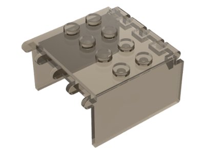 LEGO part Windscreen 4 x 4 x 2 Canopy Extender with Hinges (2337)