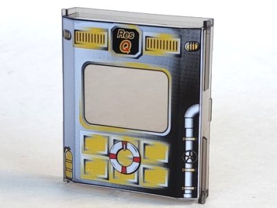 LEGO part Panneau 2 x 8 x 8 avec motif maritime Res-Q (30650pb03)