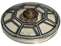 LEGO part Dish 4 x 4 Inverted (Radar) with Solid Stud with Radial Jedi Starfighter / TIE Cockpit Pattern 3960pb013