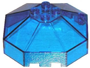LEGO part Windscreen 6 x 6 x 2 Octagonal Canopy with Axle Hole (2418b)
