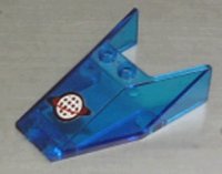 LEGO part Windscreen 6 x 4 x 1 1/3 with Bottom Tabs and Hollow Studs with Alpha Team Logo Pattern (Sticker) - Set 6772 6152apb05