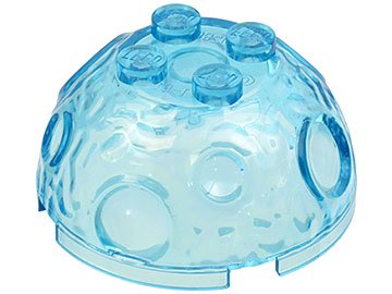 LEGO part Rock 4 x 4 Arctic Globe, Top (30286)