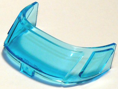 LEGO part Glass for Aircraft Fuselage Curved Forward 6 x 10 Top with 3 Window Panes (87612)