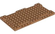 LEGO part Steen, Modificado 8 x 16 x 2/3 con Indentaciones 1 x 4 2629