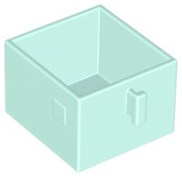 LEGO part Duplo, Furniture Drawer 2 x 2 with Pull Handle 4891