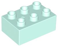 LEGO part Duplo, Brick 2 x 3 (87084)
