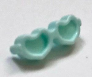 LEGO onderdeel Friends Accessories Glasses, Heart Shaped with Small Pin (93080k)