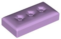 LEGO part Duplo Tile, Modified 2 x 4 x 1/2 (Thick) with Cushion Profile (65110)