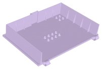 LEGO part Container, Book Cover Half, 16 x 12 x 2 2/3 (Storybook Adventures) (65196)