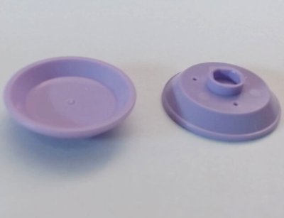 LEGO onderdeel Friends Accessories Dish, Round (93082f)