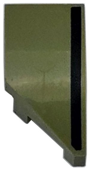 LEGO part Cuña 2 x 1 x 2/3 Derecha con Patrón Raya Negra (29119pb035)