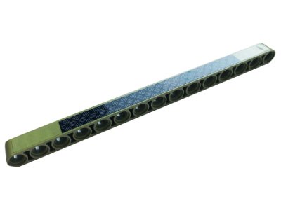 LEGO part Technic, Liftarm Thick 1 x 15 with Tread Plate Pattern (Sticker) - Set 42110 (32278pb036)