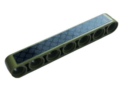 LEGO part Technic, Liftarm Thick 1 x 7 with Tread Plate Pattern (Sticker) - Set 42110 (32524pb042)