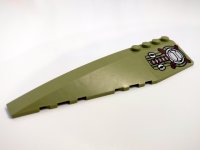 LEGO onderdeel Wedge 12 x 3 Left with Armor, Hatch and Vents Pattern (Sticker) - Set 70164 42061pb39