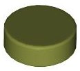 LEGO part Tile, Round 1 x 1 98138