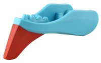 LEGO part Dragon Head (Avatar Ikran) Jaw Lower with Red Crest Pattern 1585pb01