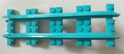 LEGO onderdeel Train, Track Plastic, Narrow, Ramp, 3 Bricks Elevation (25086)