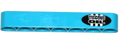 LEGO part Technic, Liftarm Thick 1 x 7 with 'VISCOUS OIL' Pattern (Sticker) - Set 42050 (32524pb025R)