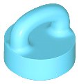LEGO onderdeel Tile, Round 1 x 1 with Loop (77813)