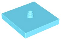 LEGO onderdeel Duplo Turntable 4 x 4 Base, Flush Surface (92005)