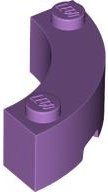 LEGO onderdeel Brick, Round Corner 3 x 3 Macaroni with 2 Studs (5152)