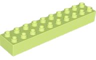LEGO onderdeel Duplo, Brick 2 x 10 (2291)