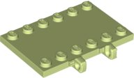 LEGO part Hinge Plate 4 x 6 Locking Dual 1 Finger on Side (65133)