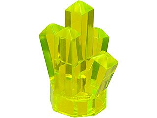 LEGO part Rock 1 x 1 Crystal 5 Point (52)