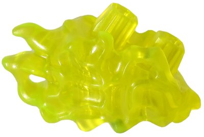 LEGO part Hips Extension Angled, Slime with Organic Flow Detail (66899)