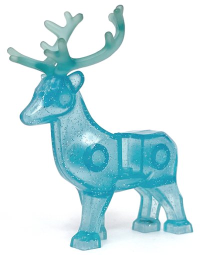 LEGO part Deer with Trans-Light Blue Antlers (Stag, Reindeer) (51493c01)
