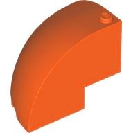 LEGO part Brick, Round Corner 5 x 5 x 3 1/3 Dome Top 76776