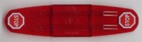 LEGO part Duplo, Train Action Brick Intelli-Train with Stop Sign Pattern on Both Ends 42386pb01