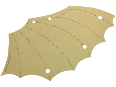 LEGO part Aile Tissu 19 x 14 1/2 Droite avec Motif Couture Tan Foncé (110629)
