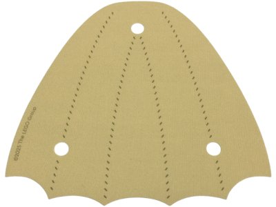 LEGO part Stoffflügel 12 1/2 x 11 1/2 Schwanz mit dunkelbeigefarbenem Nahtmuster (110630)