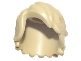LEGO part Minifigur, Haare mittellang zerzaust mit Seitenscheitel (25409)