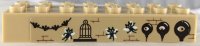 LEGO part Steen 2 x 8 with Bats, Bricks, Cage and Pixies Pattern (Sticker) - Set 71043 3007pb16